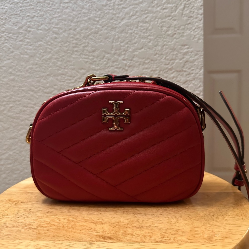 Tory Burch Red Calf Leather Crossbody Bag